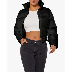 NEW Crop Short Jacket Cropped Puffer Jacket Winter Coat 5X